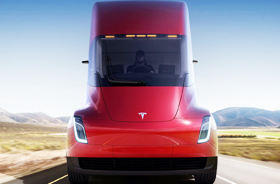 Tesla тестирует электрогрузовик Semi